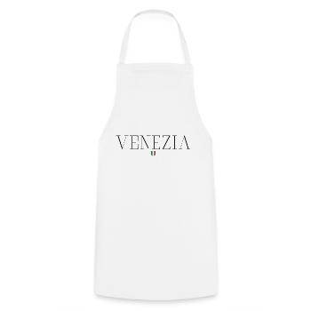 Venice Venezia Italia Italy - Cooking Apron - white - Front - AI Model Male 185 dark (185cm)