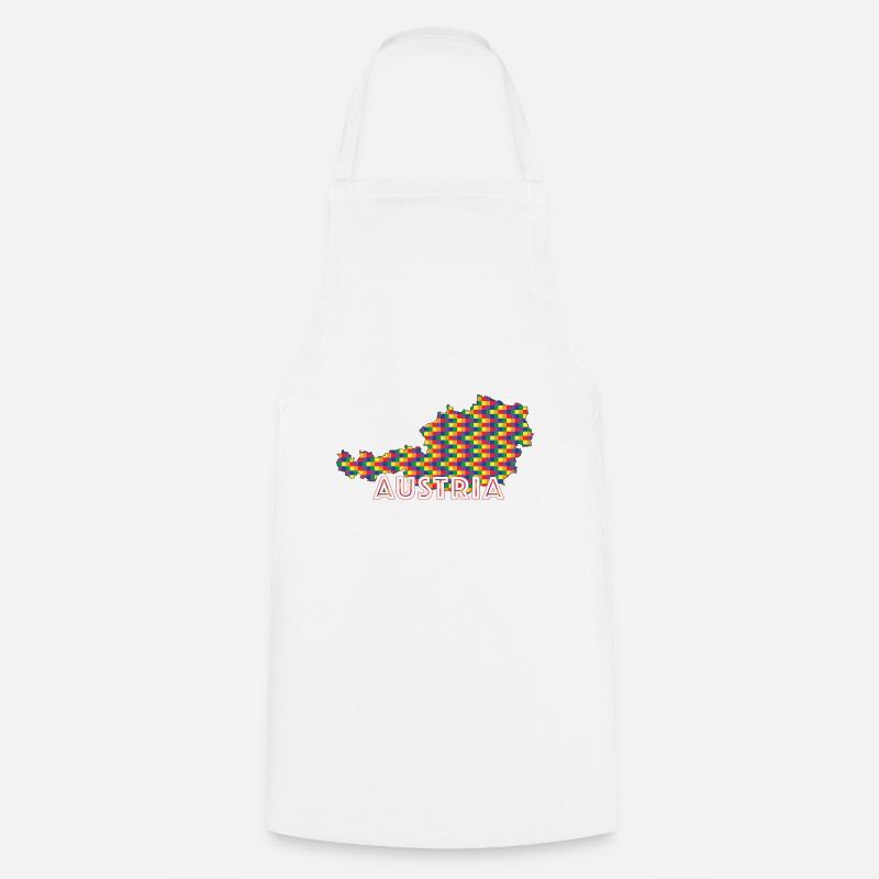 Austria Pride - Cooking Apron - white