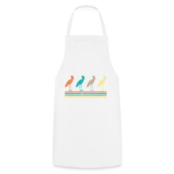 Shoebill Bird Ornithologist Forest I Gift - Cooking Apron - white - Front - AI Model Male 185 dark (185cm)