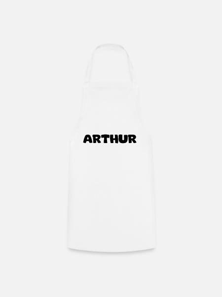 Name - Arthur - Kochschürze - Weiß
