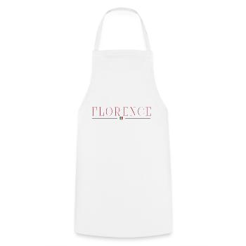 Florence, Italy Style Design T-Shirt - Cooking Apron - white - Front - AI Model Male 185 dark (185cm)