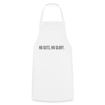 No guts, no glory. - Cooking Apron - white - Front - AI Model Male 185 dark (185cm)