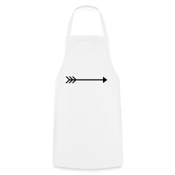 arrow_f1 - Cooking Apron - white - Front - AI Model Male 185 dark (185cm)
