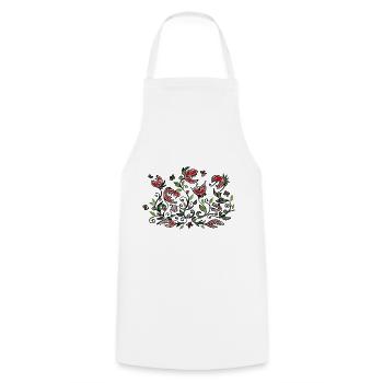 Carnivore, Plante carnivore, Style grunge - Tablier de cuisine - blanc - Devant - AI Model Male 185 dark (185cm)