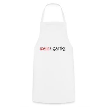 Weinzigartig. - lustig für Weinliebhaber / Vino - Kochschürze - Weiß - Vorne - AI Model Male 185 dark (185cm)