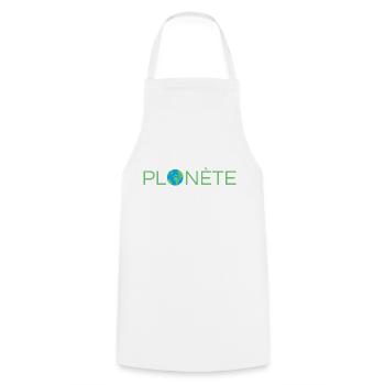 planète idée cadeau - Tablier de cuisine - blanc - Devant - AI Model Male 185 dark (185cm)