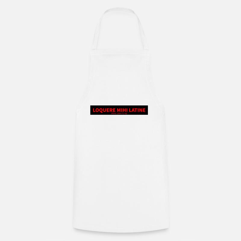 Latin - Cooking Apron - white