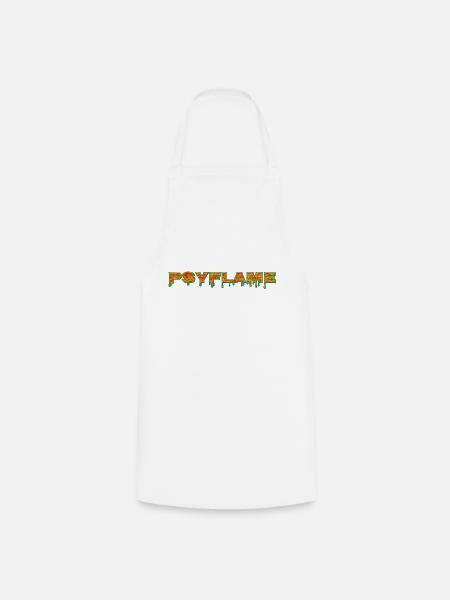 Psyflame Logo - Kochschürze - Weiß