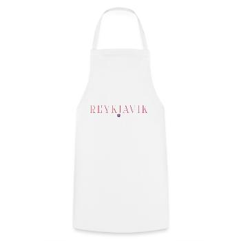 Reykjavik, Islande Style Design T-Shirt - Tablier de cuisine - blanc - Devant - AI Model Male 185 dark (185cm)