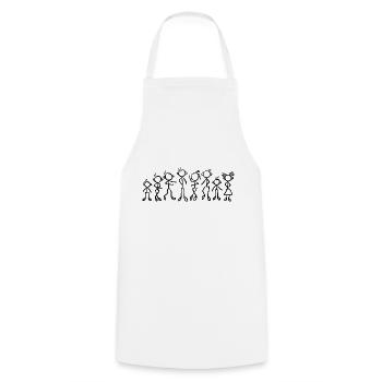 Family People People Group of people - Cooking Apron - white - Front - AI Model Male 185 dark (185cm)