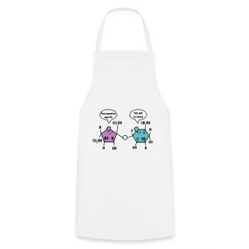 You are so sweet chemistry chemist science - Cooking Apron - white - Front - AI Model Male 185 dark (185cm)