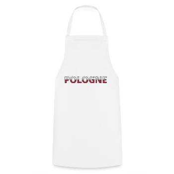 Flag of Poland - Cooking Apron - white - Front - AI Model Male 185 dark (185cm)