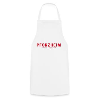 T-Shirt Pforzheim – Parfait pour les fans - Tablier de cuisine - blanc - Devant - AI Model Male 185 dark (185cm)