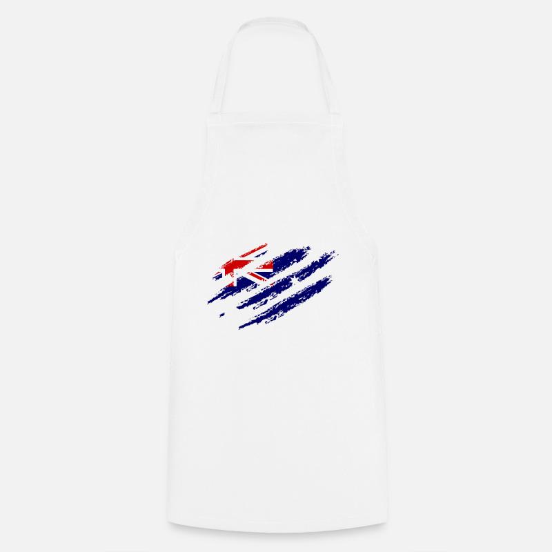Griffes à gratter du drapeau australien coupées sous - Tablier de cuisine - blanc