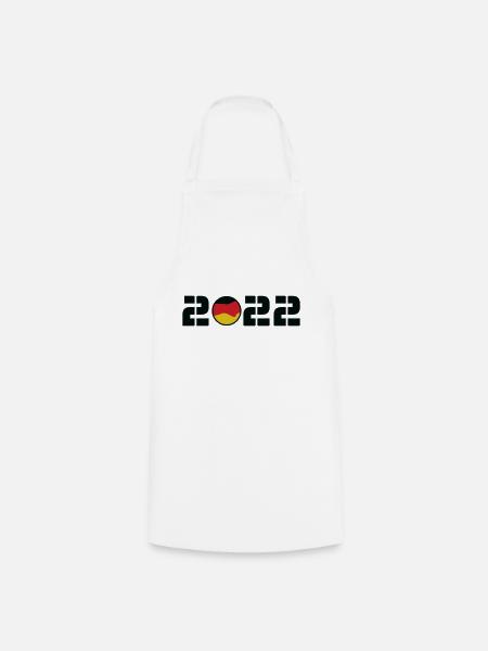 Germany 2022 Fußball Deutschland - Kochschürze - Weiß