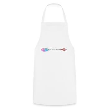 Tatouage tatouage tribal tatouages guerrier art - Tablier de cuisine - blanc - Devant - AI Model Male 185 dark (185cm)