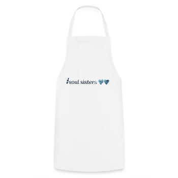 Freunde - soul sisters - Cooking Apron - white - Front - AI Model Male 185 dark (185cm)