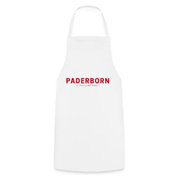 T-Shirt Paderborn – Pour les vrais fans - Tablier de cuisine - blanc - Devant - AI Model Male 185 dark (185cm)