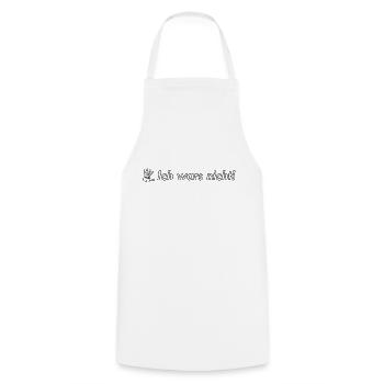 ich wars nicht - Kochschürze - Weiß - Vorne - AI Model Male 185 dark (185cm)