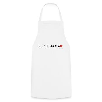 SuperMama Muttertag T-Shirt - Kochschürze - Weiß - Vorne - AI Model Male 185 dark (185cm)