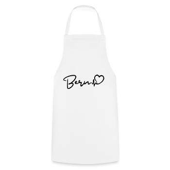 Bern Heartbeat - Cooking Apron - white - Front - AI Model Male 185 dark (185cm)
