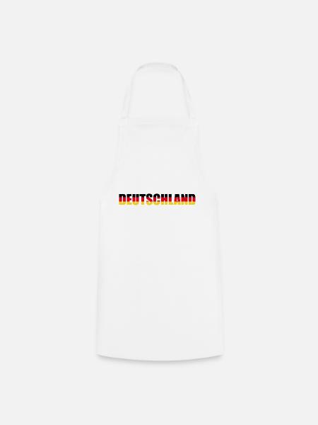 Germany lettering in the national colours - Cooking Apron - white