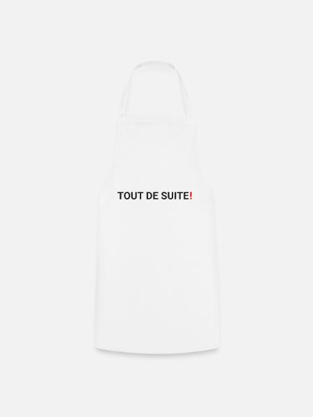 tout de suite - Kochschürze - Weiß