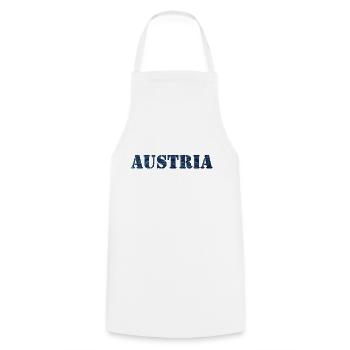 AUSTRIA - Kochschürze - Weiß - Vorne - AI Model Male 185 dark (185cm)