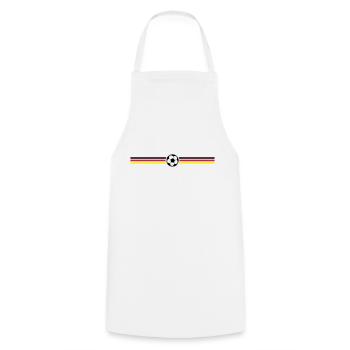 fussball streifen deutschland - Kochschürze - Weiß - Vorne - AI Model Male 185 dark (185cm)