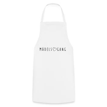 maedels gang herz design - Kochschürze - Weiß - Vorne - AI Model Male 185 dark (185cm)