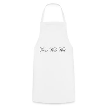Zyzz classic Theme black Veni Vidi Vici - Kochschürze - Weiß - Vorne - AI Model Male 185 dark (185cm)