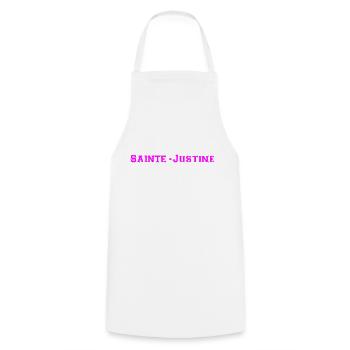 sainte Justine - Tablier de cuisine - blanc - Devant - AI Model Male 185 dark (185cm)