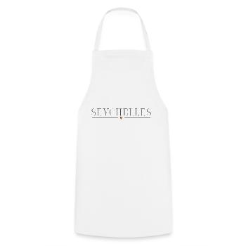 J’adore les Seychelles - Tablier de cuisine - blanc - Devant - AI Model Male 185 dark (185cm)