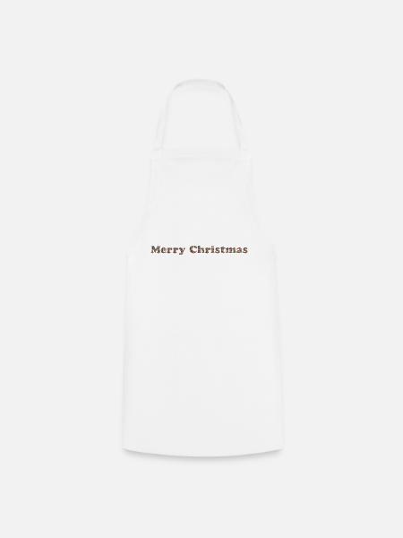Merry Christmas - Kochschürze - Weiß