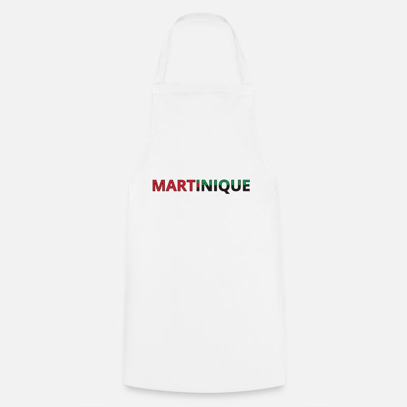 Drapeau Martinique - Tablier de cuisine - blanc