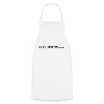 Berlin My favorite city - Cooking Apron - white - Front - AI Model Male 185 dark (185cm)