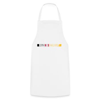 Made in Germany - Cooking Apron - white - Front - AI Model Male 185 dark (185cm)