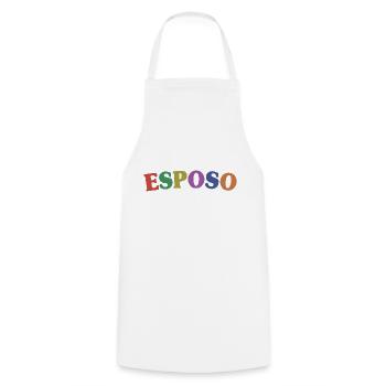 Esposo Husband To Be Groom Married Men Wedding - Cooking Apron - white - Front - AI Model Male 185 dark (185cm)