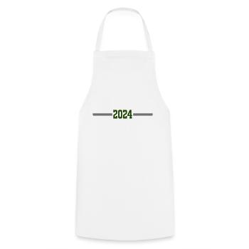 2024 - Cooking Apron - white - Front - AI Model Male 185 dark (185cm)