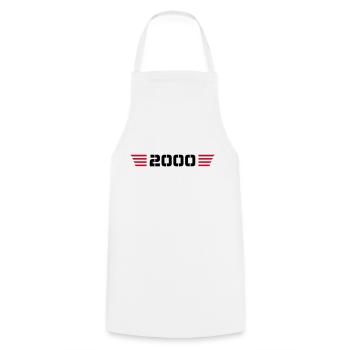 Year of birth Birthday Born In - Made in 2000 - Cooking Apron - white - Front - AI Model Male 185 dark (185cm)