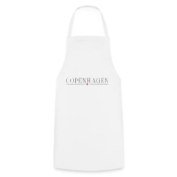 I love Copenhagen - Cooking Apron - white - Front - AI Model Male 185 dark (185cm)