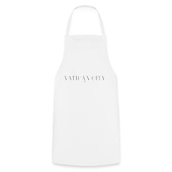 T-shirt de design de style de la Cité du Vatican - Tablier de cuisine - blanc - Devant - AI Model Male 185 dark (185cm)