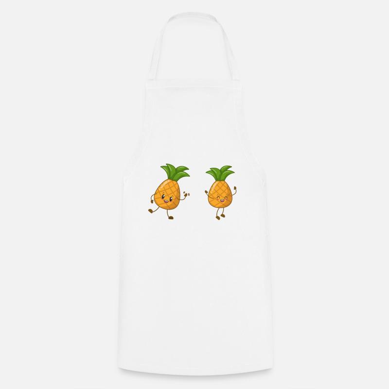 ananas - Tablier de cuisine - blanc