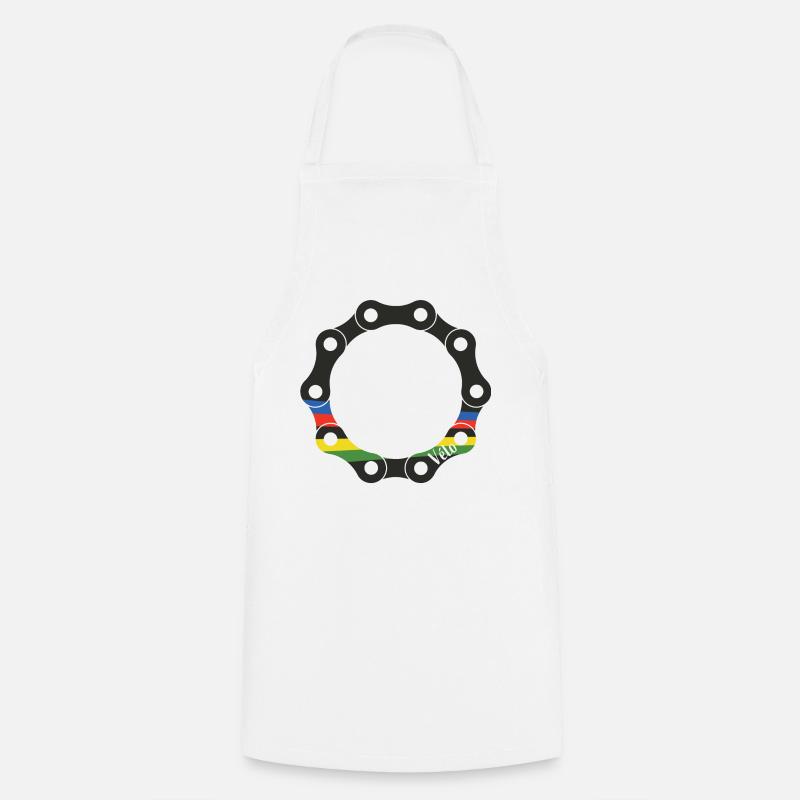 Chain World Championship Round - Cooking Apron - white