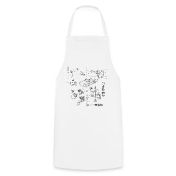 Caravelle exploded view black - Cooking Apron - white - Front - AI Model Male 185 dark (185cm)