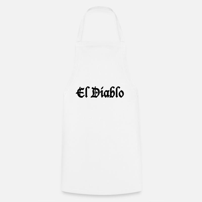 El Diablo - Grembiule da cucina - bianco