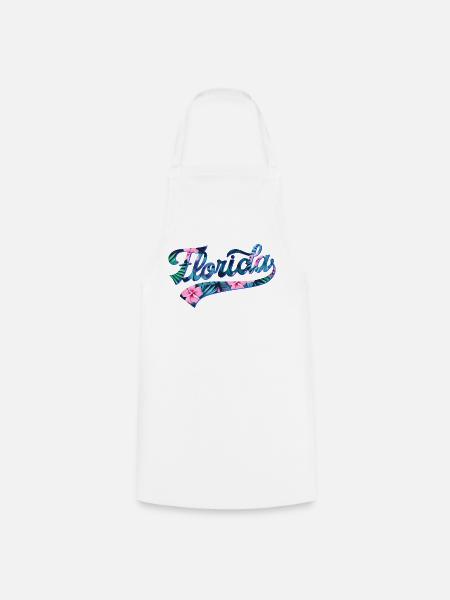 Florida Tropic Swoosh - Kochschürze - Weiß