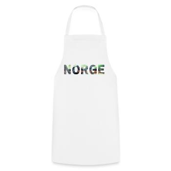 norvège norge norvégien norvégien - Tablier de cuisine - blanc - Devant - AI Model Male 185 dark (185cm)