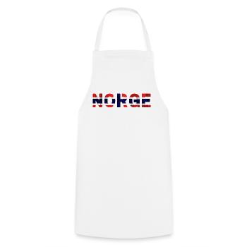 norvège norge norvégien norvégien - Tablier de cuisine - blanc - Devant - AI Model Male 185 dark (185cm)