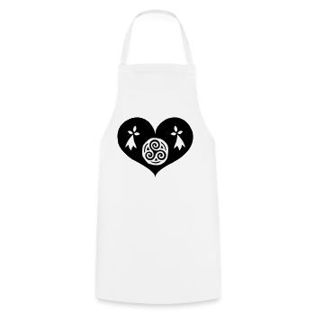Bretagne Eternelle - Breizh da viken - Tablier de cuisine - blanc - Devant - AI Model Male 185 dark (185cm)